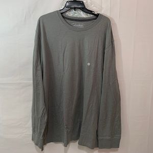 Eddie Bauer Legend Wash Pro Long Sleeve T-Shirt in Grey Size XXXL